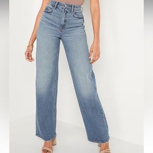 Old Navy Extra High-Waisted Wide-Leg Jeans for Women